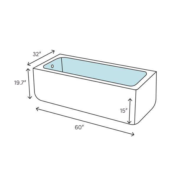 K1123RA0,96 Kohler Archer 60" x 32" Alcove Soaking Bathtub & Reviews